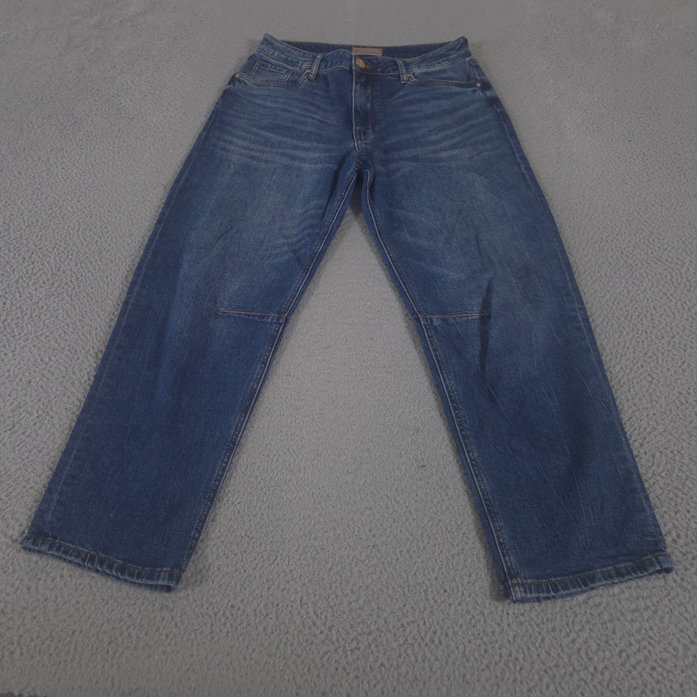Kut from the Kloth Jeans Womens 4 Blue Ashley Slouchy Barrel High Rise Denim